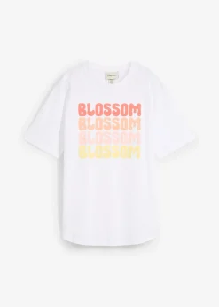 bonprix bonprix Camiseta boxy oversize de algodón orgánico Blanco New