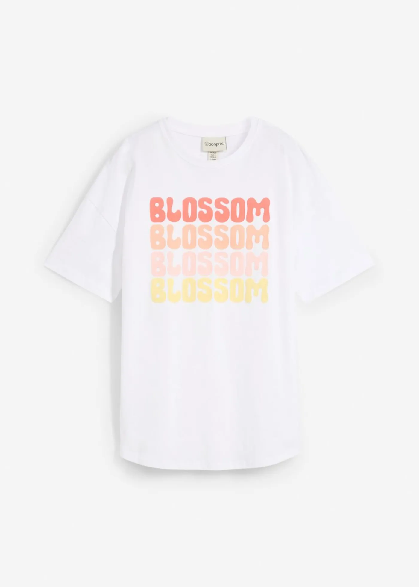 bonprix bonprix Camiseta boxy oversize de algodón orgánico Blanco New