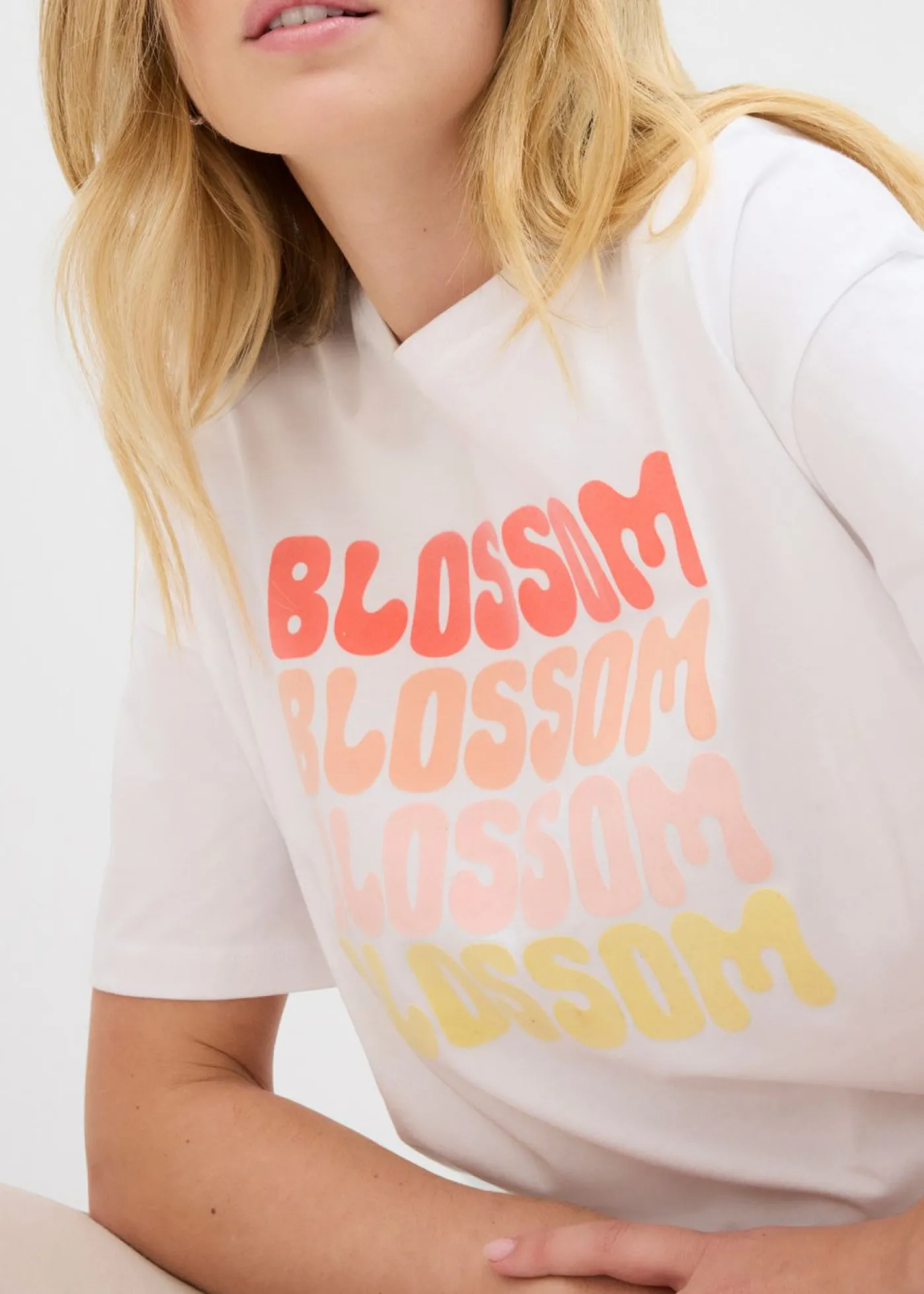 bonprix bonprix Camiseta boxy oversize de algodón orgánico Blanco New