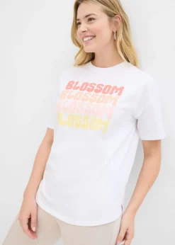 bonprix bonprix Camiseta boxy oversize de algodón orgánico Blanco New