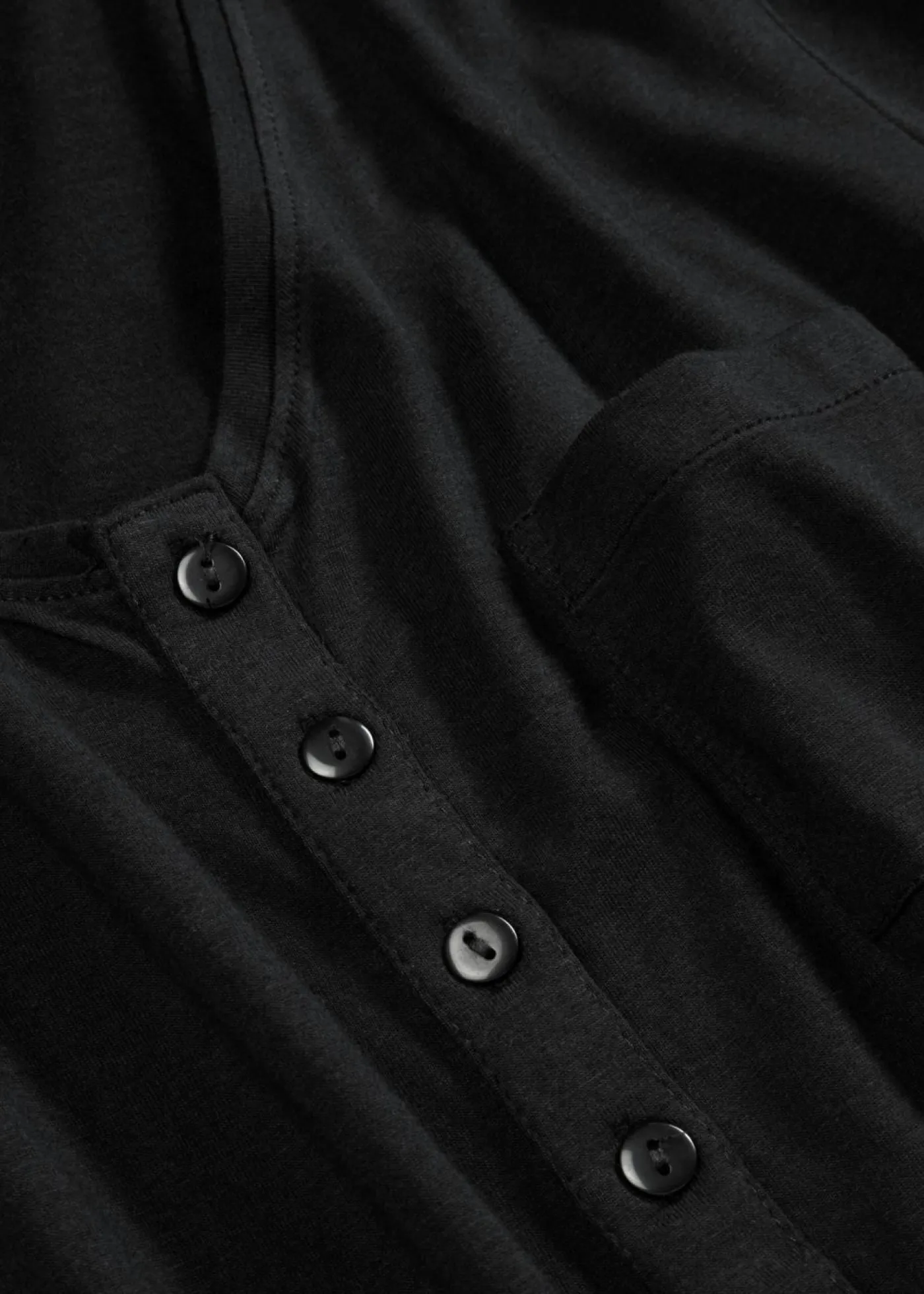 bonprix bonprix Camiseta con botones Negro Online
