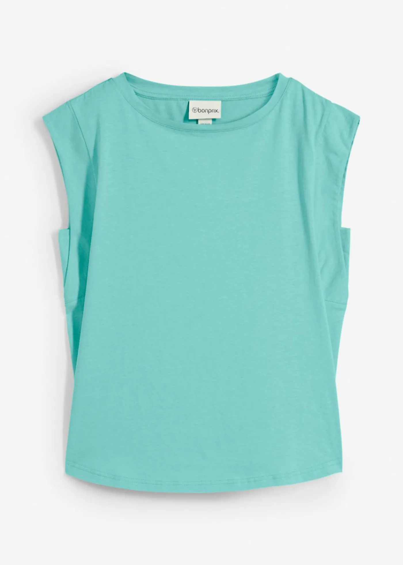 bonprix bonprix Camiseta con contenido de seda Verde agua Outlet