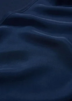 bonprix bonprix Camiseta con contenido de seda e inserto de tejido Azul marino Clearance