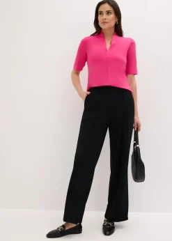 bonprix bonprix Camiseta con cuello chimenea Pink lady Hot