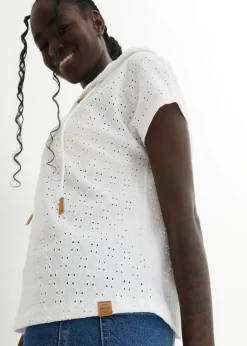 bonprix bonprix Camiseta con cuello henley Blanco New