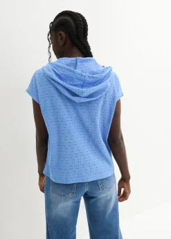 bonprix bonprix Camiseta con cuello henley azul provenzal Best