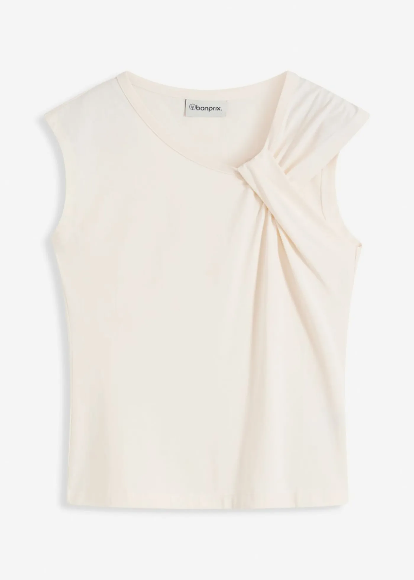 bonprix bonprix Camiseta con detalle de nudo Beige natural Best