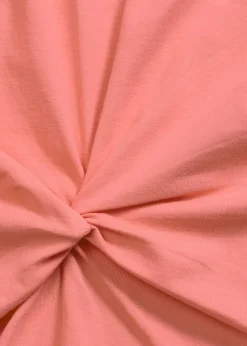 bonprix bonprix Camiseta con detalle de nudo Salmón claro Clearance