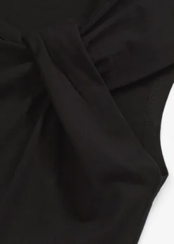 bonprix bonprix Camiseta con detalle de nudo Negro Outlet