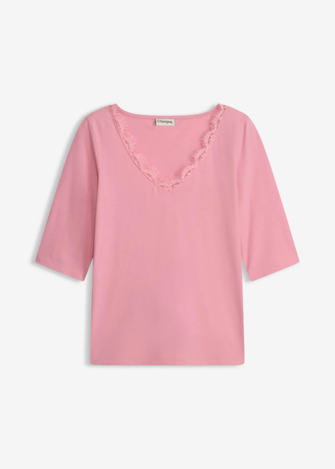 bonprix bonprix Camiseta con encaje orquídea ahumado Best