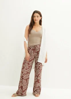 bonprix bonprix Camiseta con escote en forma de corazón Marrón grisáceo Discount