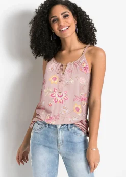 bonprix bonprix Camiseta con estampado Rosa palo Online