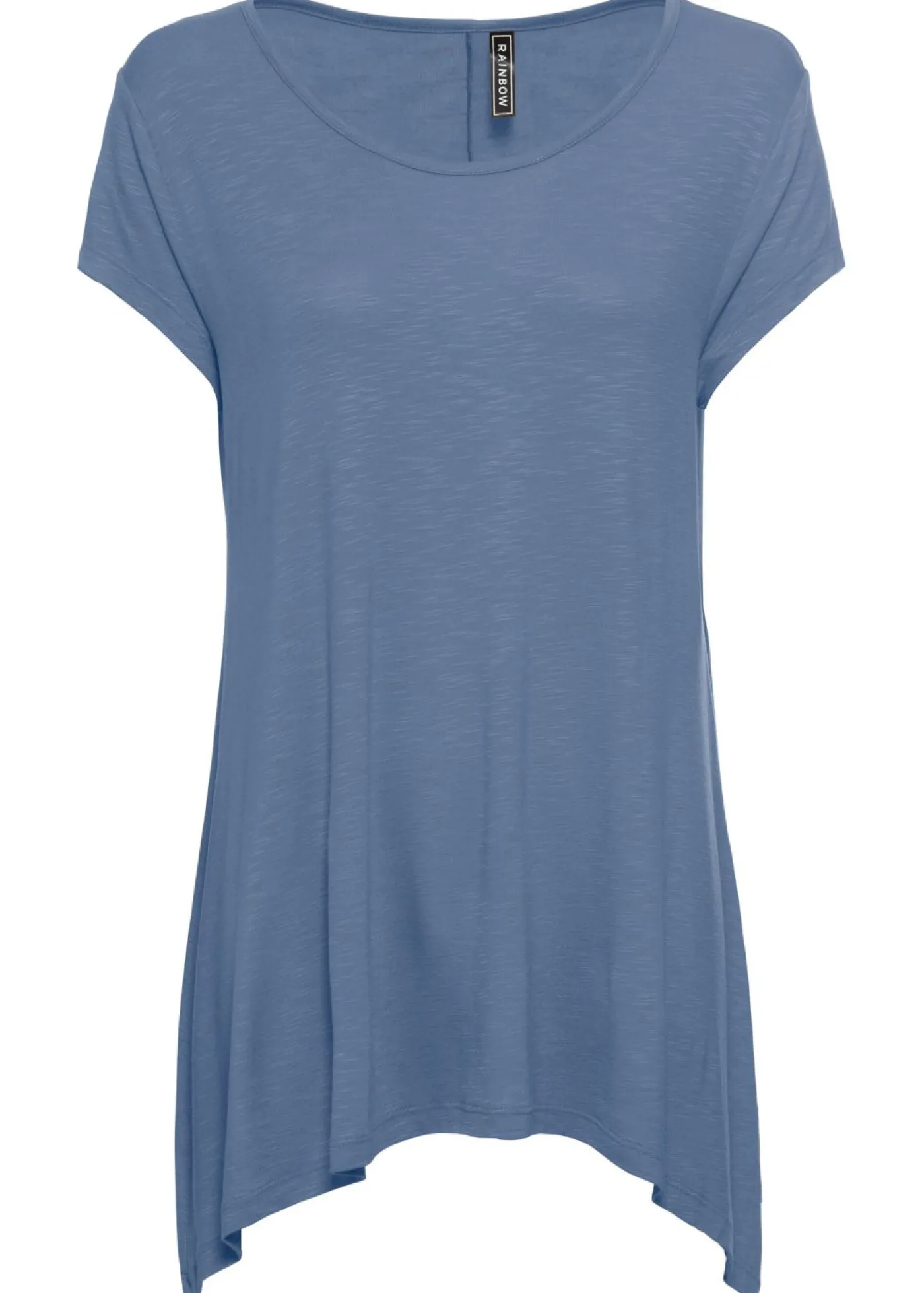 bonprix bonprix Camiseta con largo asimétrico denim azul Discount