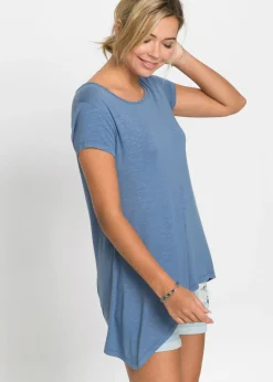 bonprix bonprix Camiseta con largo asimétrico denim azul Discount