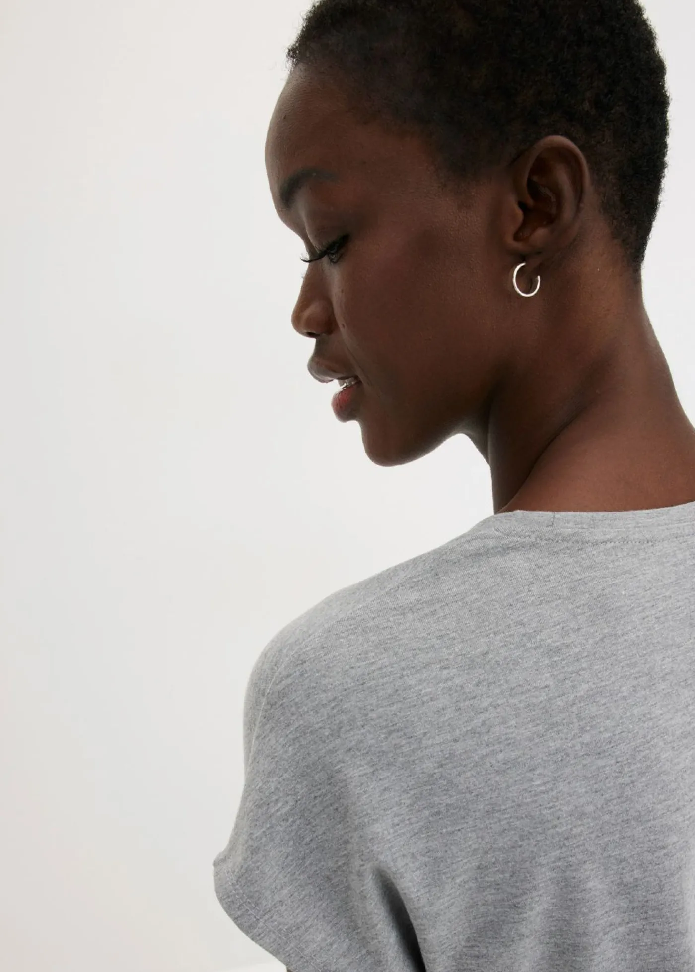 bonprix bonprix Camiseta con lentejuelas Gris jaspeado Discount
