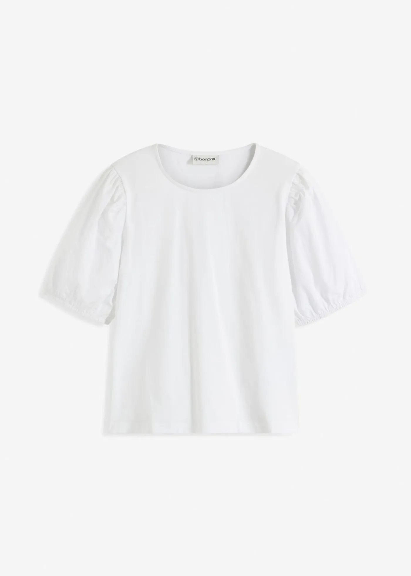bonprix bonprix Camiseta con mangas abullonadas Blanco Sale