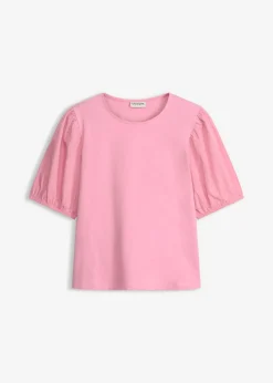bonprix bonprix Camiseta con mangas abullonadas Rosa Sale