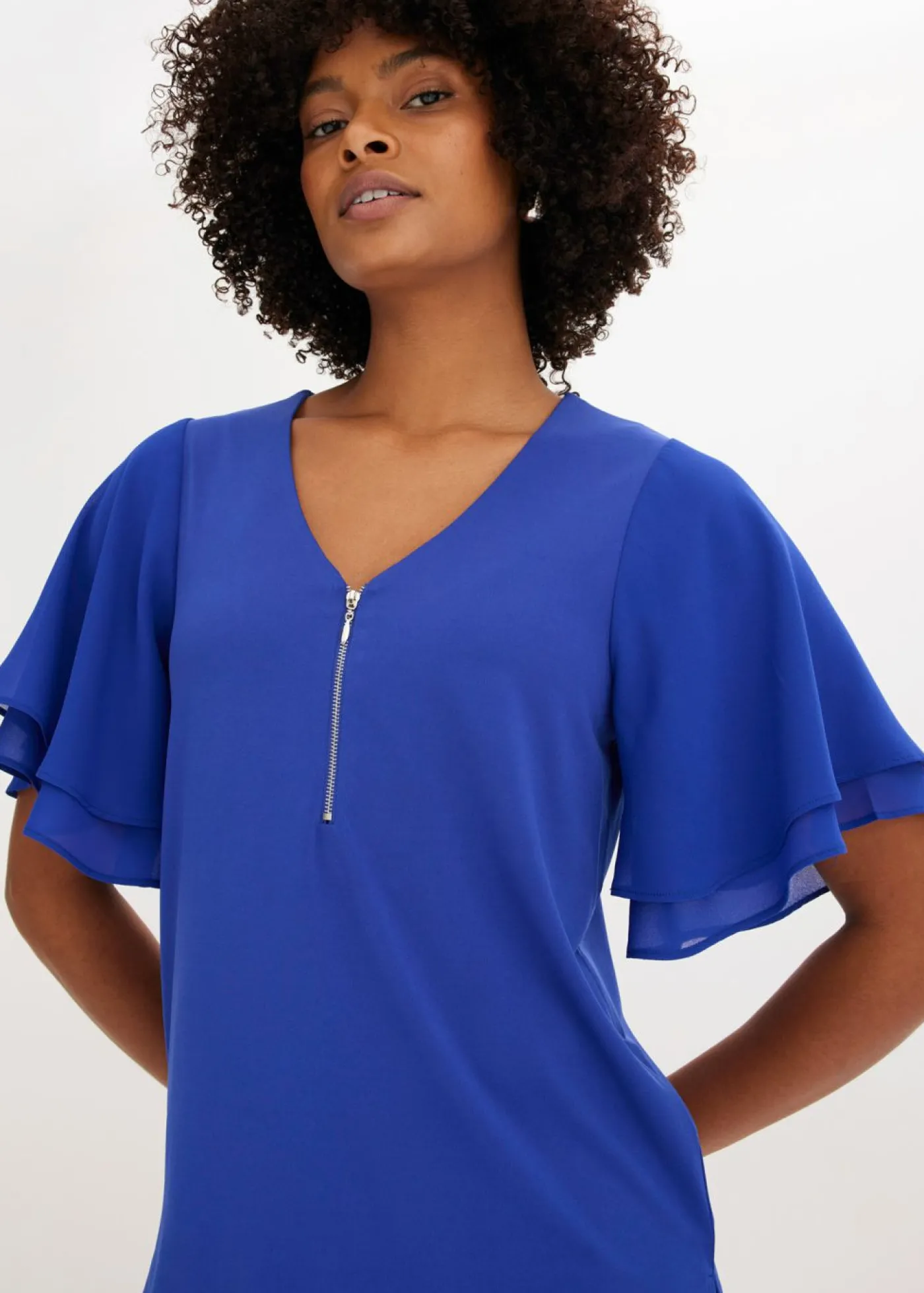 bonprix bonprix Camiseta con mangas de gasa zafiro Hot