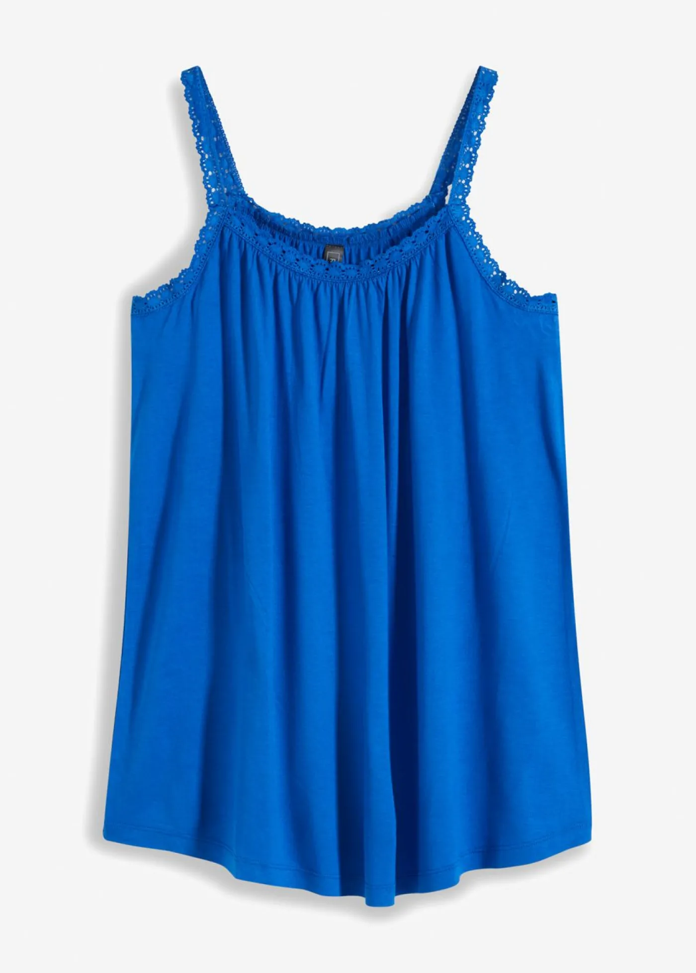 bonprix bonprix Camiseta con ribete de encaje Azul ártico Best