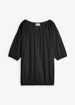bonprix bonprix Camiseta de algodón orgánico puro Negro Hot