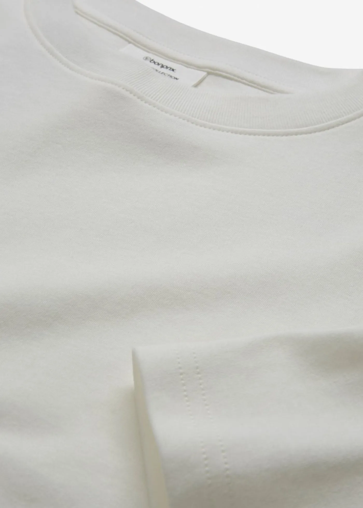bonprix bonprix Camiseta de algodón orgánico puro Blanco lana Outlet