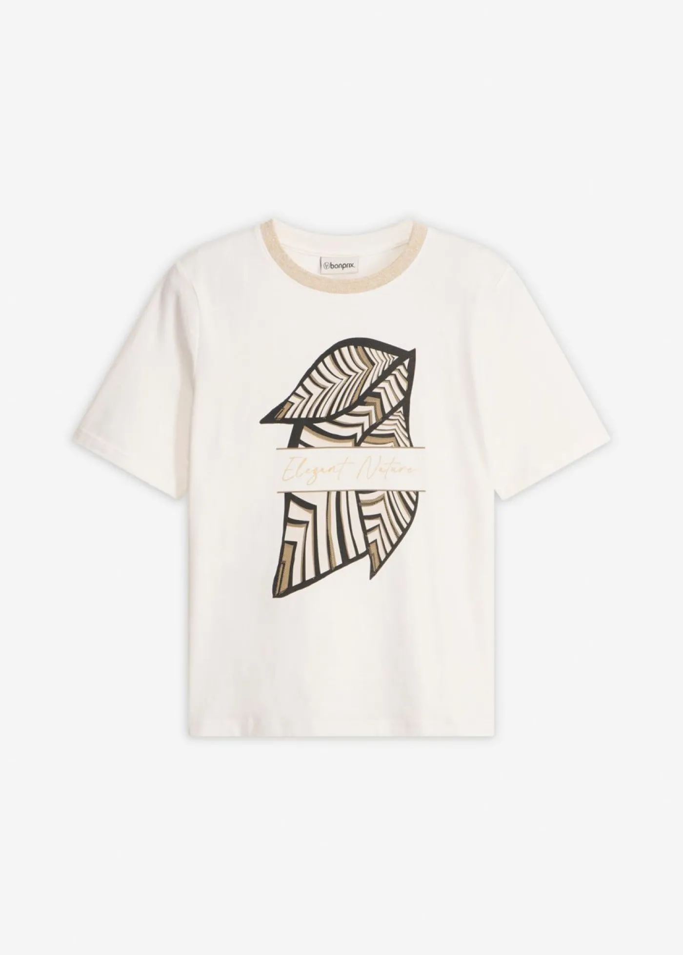 bonprix bonprix Camiseta de algodón orgánico Blanco lana New