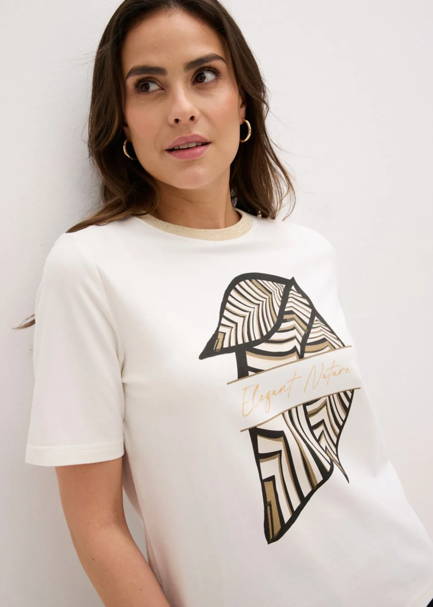 bonprix bonprix Camiseta de algodón orgánico Blanco lana New