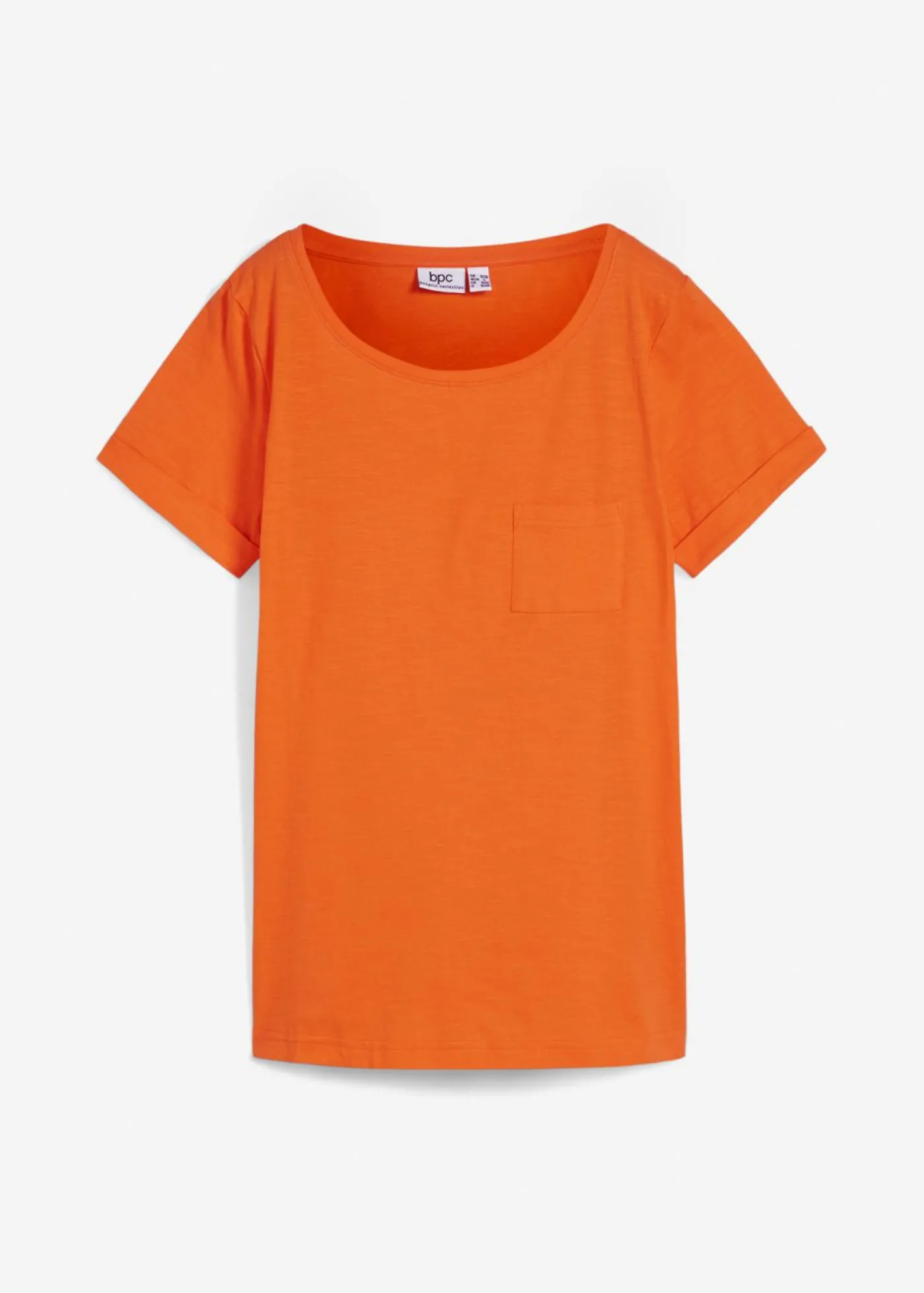 bonprix bonprix Camiseta de algodón orgánico puro Naranja cálido Clearance