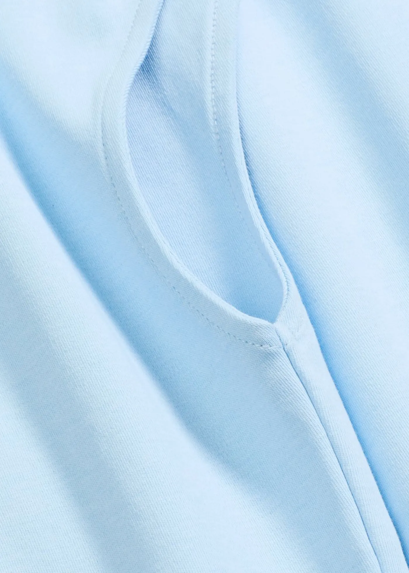 bonprix bonprix Camiseta de algodón orgánico puro con hombros al descubierto Azul claro Online