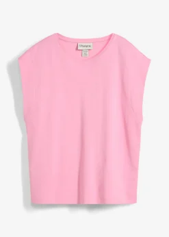 bonprix bonprix Camiseta de algodón orgánico puro Rosa Clearance