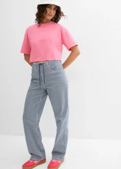 bonprix bonprix Camiseta de algodón orgánico puro Rosa brillante New