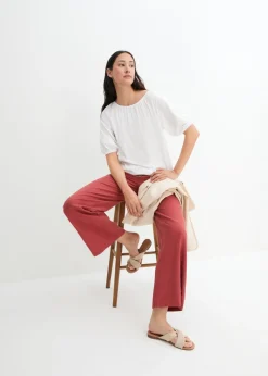 bonprix bonprix Camiseta de algodón orgánico puro Blanco Discount