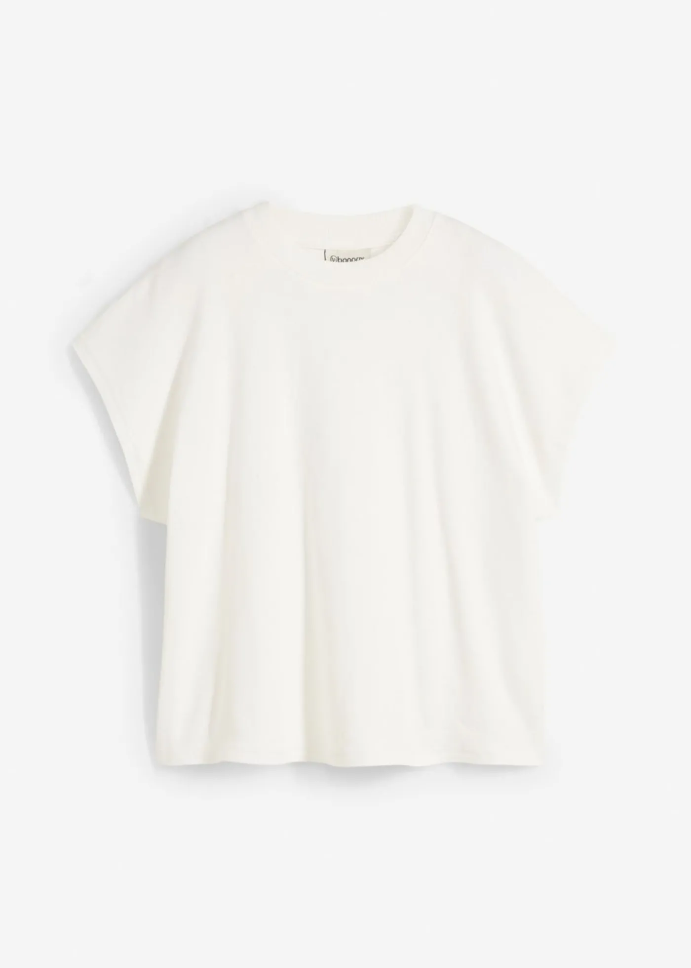 bonprix bonprix Camiseta de algodón orgánico puro Blanco lana Outlet