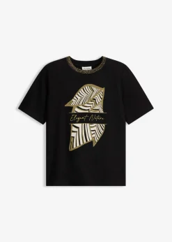 bonprix bonprix Camiseta de algodón orgánico Negro Online