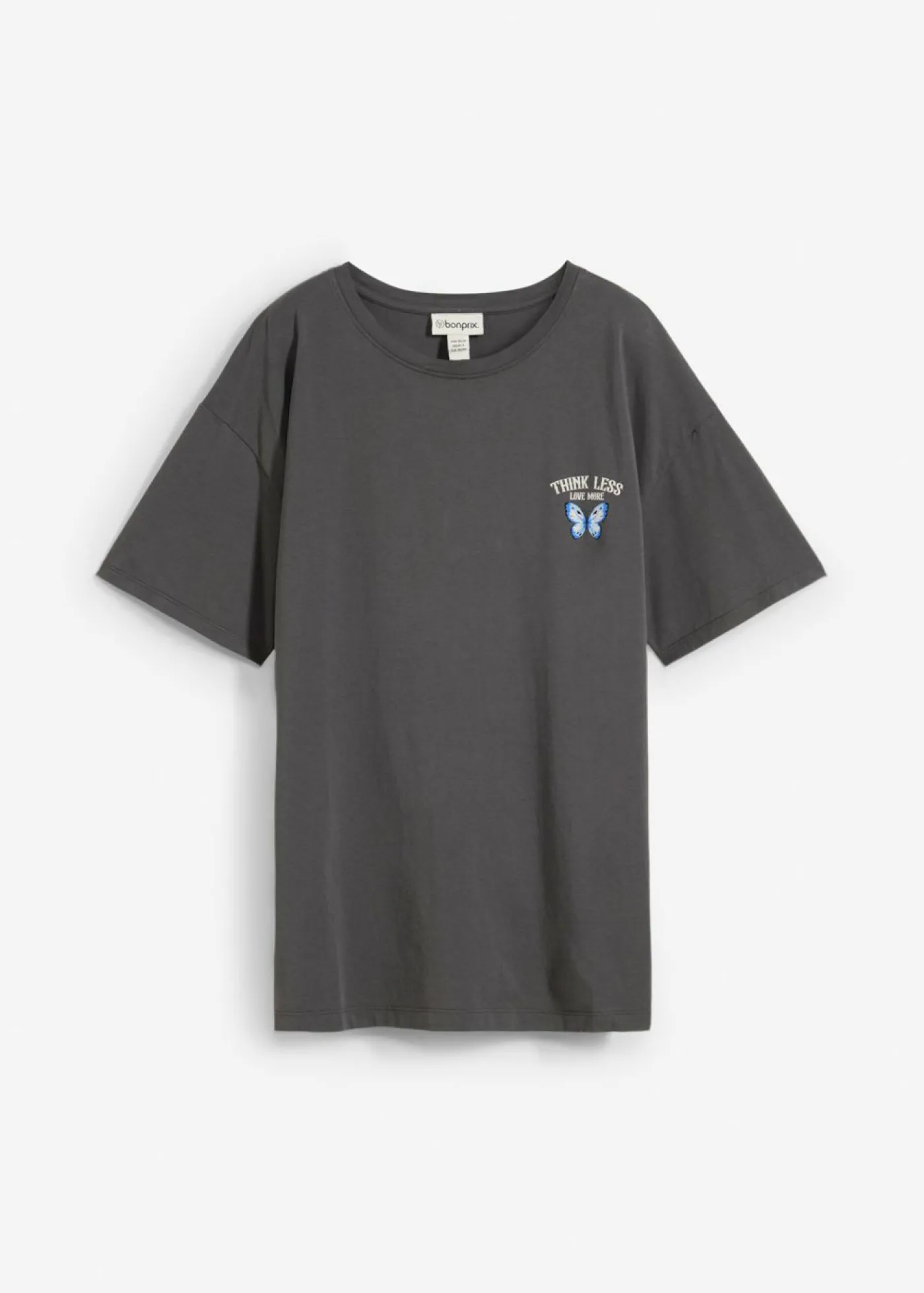 bonprix bonprix Camiseta de algodón orgánico puro antracita Best