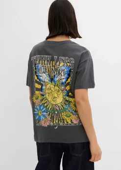 bonprix bonprix Camiseta de algodón orgánico puro antracita Best