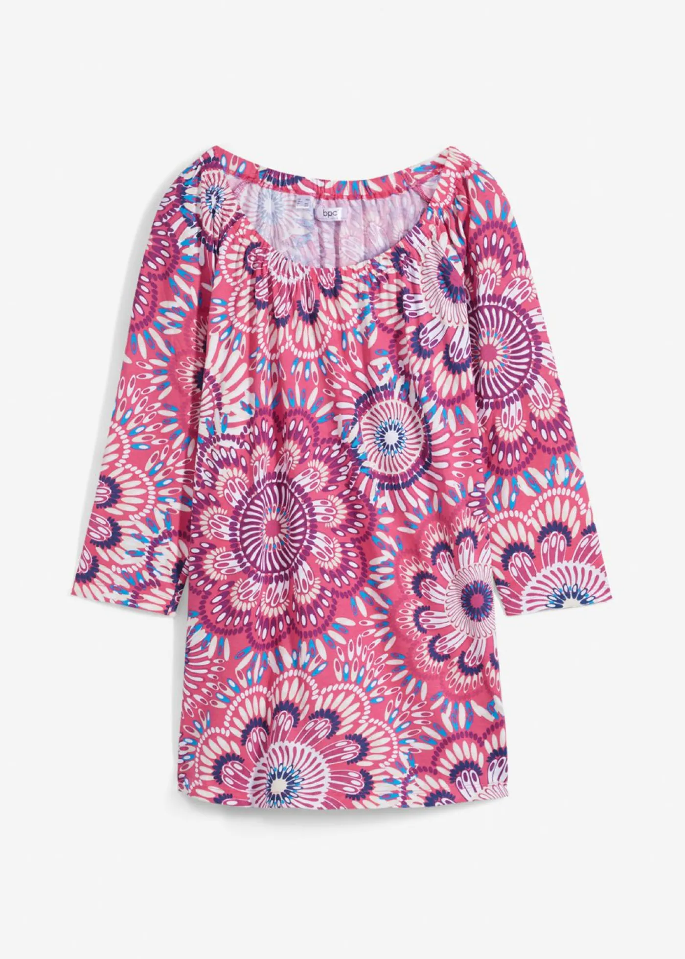 bonprix bonprix Camiseta de algodón orgánico puro Pink lady de flores Online