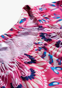 bonprix bonprix Camiseta de algodón orgánico puro Pink lady de flores Online