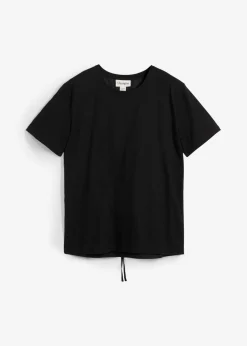 bonprix bonprix Camiseta de algodón orgánico puro Negro