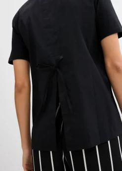 bonprix bonprix Camiseta de algodón orgánico puro Negro