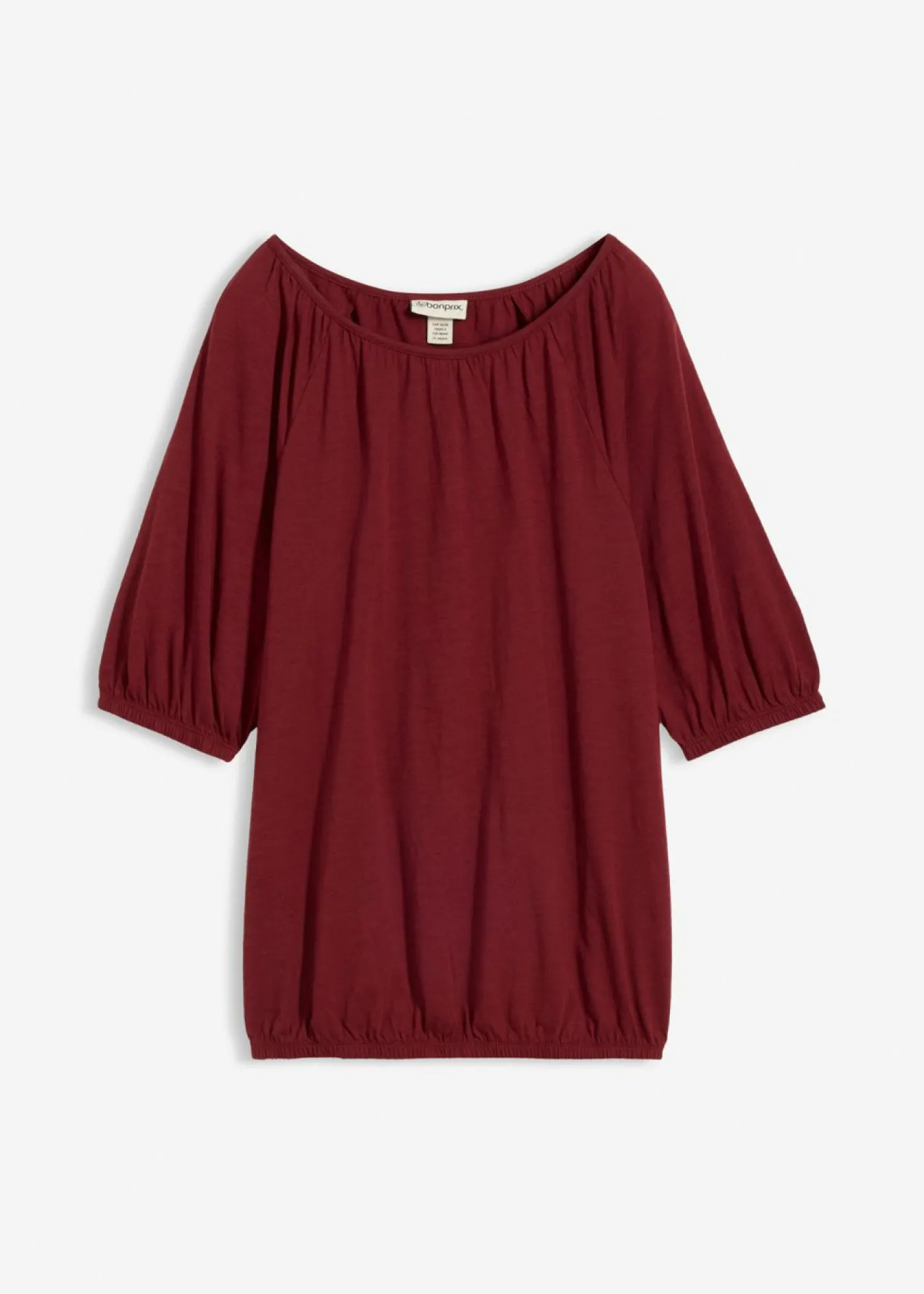 bonprix bonprix Camiseta de algodón orgánico puro Rojo rubí Clearance