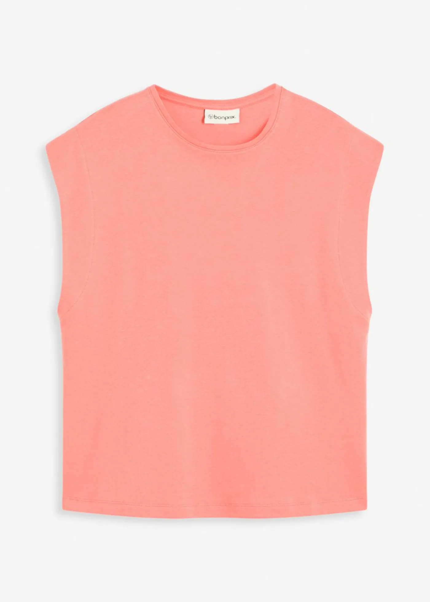 bonprix bonprix Camiseta de algodón orgánico puro Salmón claro Online