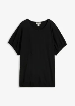 bonprix bonprix Camiseta de algodón orgánico Negro Discount