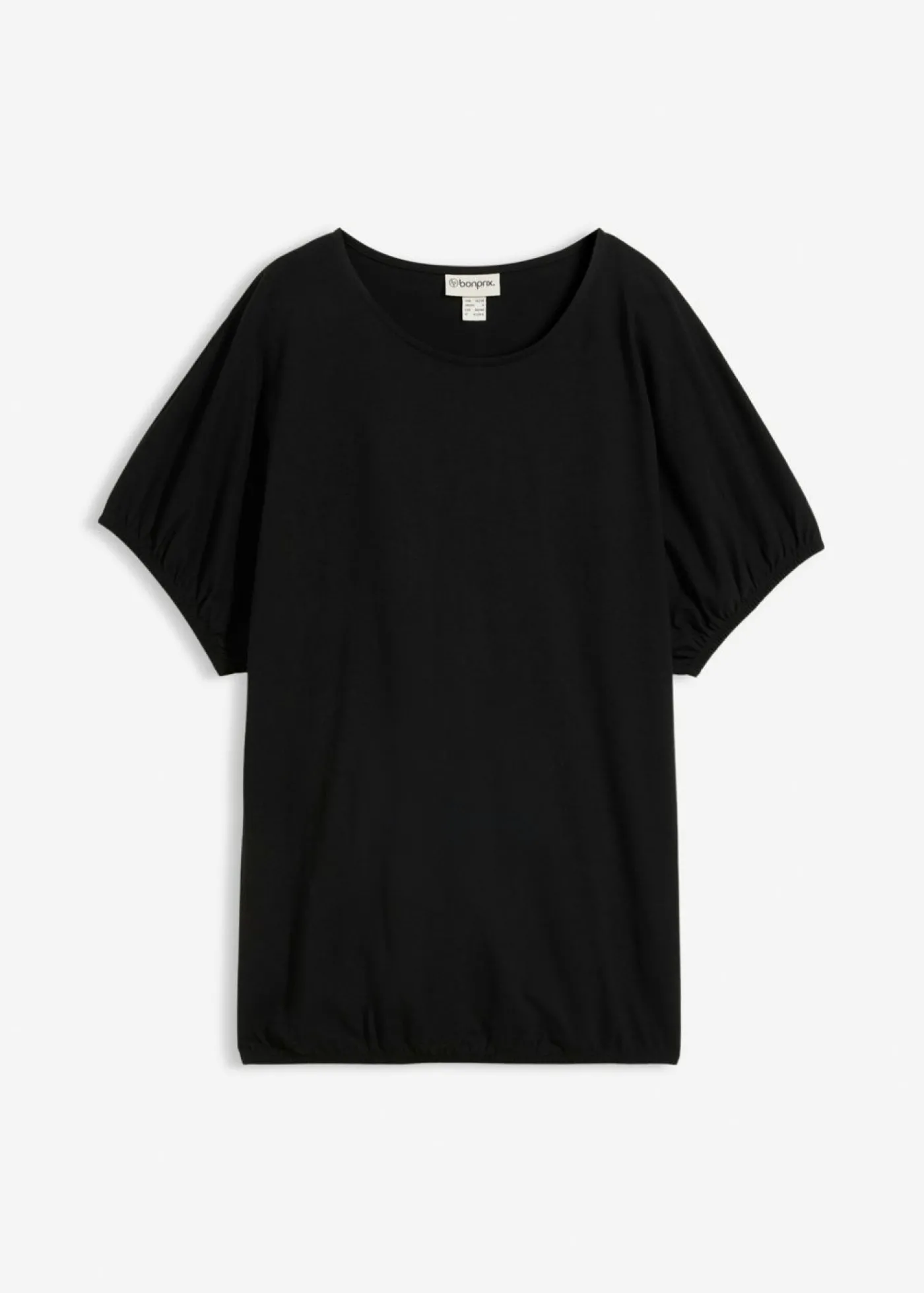 bonprix bonprix Camiseta de algodón orgánico Negro Discount