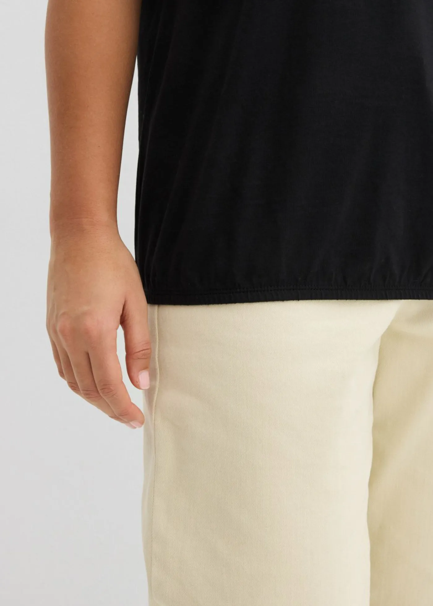 bonprix bonprix Camiseta de algodón orgánico Negro Discount