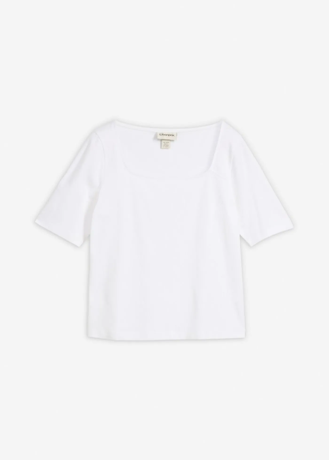 bonprix bonprix Camiseta de algodón orgánico pesado Blanco Best