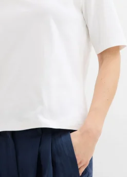 bonprix bonprix Camiseta de algodón orgánico pesado Blanco Best