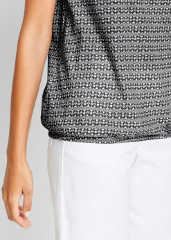 bonprix bonprix Camiseta de algodón puro Negro con estampado gráfico Hot