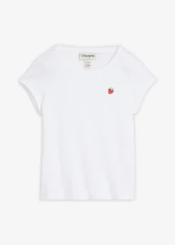 bonprix bonprix Camiseta de algodón puro Blanco Discount