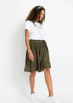 bonprix bonprix Camiseta de algodón puro Blanco Outlet